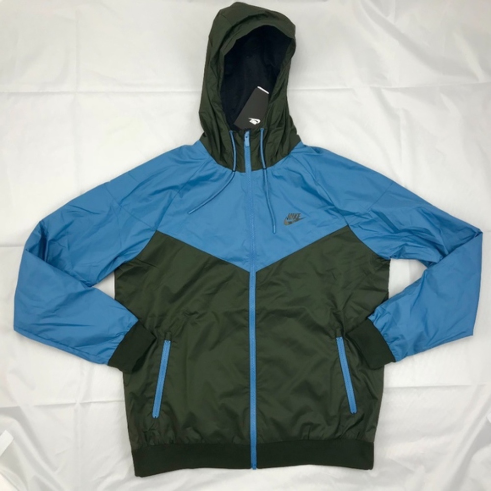 Nike Windrunner Full Zip Jacket Light Blue Green